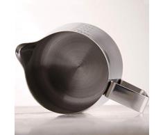 qingy Milchschaumtopf aus Edelstahl Espresso Kaffeetasse Barista Craft Kaffee Cappuccino Tasse Latte Küchenwerkzeug, 350ml