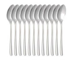 Gastro Spirit - 36-er Set ESS-Löffel/Suppen-Löffel - Silber, 20,5 cm (L), Chromstahl, Spülmaschinenfest - 3 Setgrößen (12/24/36), weiteres Besteck aus der Serie Liselle erhältlich
