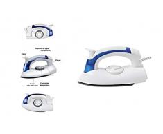 Kenex Dampfbügeleisen Reisebügeleisen 700 W. Antihaftbeschichtete Sohle zusammenklappbar Inklusive Nylontasche für einfachen Transport.