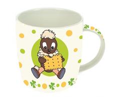 Porzellan-Tasse Pittiplatsch im Haus: Motiv mit Keks in Geschenkkarton