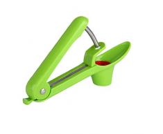 Naisicatar Edelstahl Kirschentkerner Kirschkern entfernen Maschine Kirsche und Olive Pitter Seed-Entferner mit Edelstahl Rod und Food Grade Soft-Halter (zufällige Farbe)