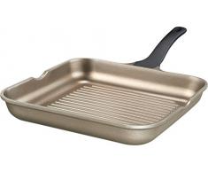 IMPERA 15265 Aluguss Schnitzel- und Gourmet-Eckpfanne, 28 cm, champagne Pfanne, Aluminium, Gold, 50.9 x 31.4 x 8.9 cm