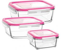 LAV 3 teiliges Glasdosen-Set mit Deckel Fresco