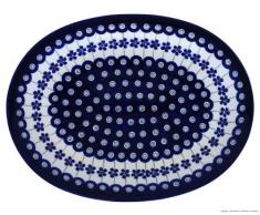 Original Bunzlauer Keramik Aufschnittplatte 29.1x22.1cm im Dekor 166a