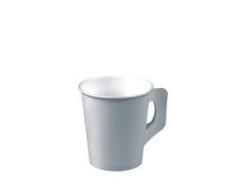 80 Trinkbecher mit Henkel, Pappe 0,18 l Ø 7,3 cm · 7,8 cm weiss