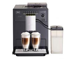Melitta Caffeo CI E970-103, Kaffeevollautomat mit Milchbehälter, Zweikammern-Bohnenbehälter, One Touch Funktion, Schwarz