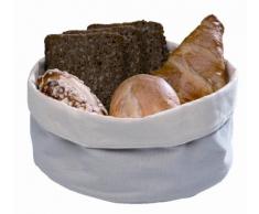 APS Brottasche ca. Durchmesser 20 cm, H: 9 cm Baumwolle, sand / weiß