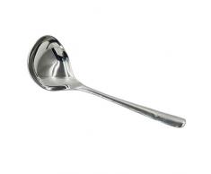 Yinew Suppenlöffel Langstiel Vertiefung Rundlöffel Edelstahl Verdickter Grosslöffel Küchengeschirr, L