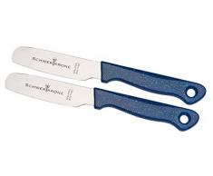 Schwertkrone 2er Set Brötchenmesser Brotzeitmesser Frühstücksmesser Messer Tafelmesser rostfrei gezahnt