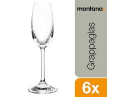 montana :pure Grappaglas, 6-er Set, 80ml, spülmaschinenfest, Quotan-Kristallglas, 042387