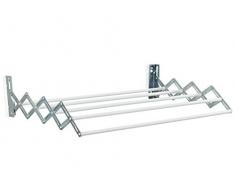 Leifheit Wandtrockner Classic 38 Extendable, 3, 8m Trockenleine, ausziehbarer Wandtrockner, platzsparender Trockner, 5 Trockenstäbe, Wäschetrockner für die Wand, Wäschereck mit Wandmontage