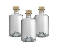 27 Apotheker Flaschen 500 ml Glasflaschen leer Essigflaschen Ölflaschen Likörflaschen VERSAND INNERHALB 24 STD!