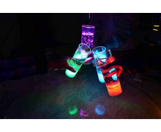 LED Longdrinkglas Party-Glas Geburtstag Hochzeit Kunststoffglas LED Trinkglas 400 ml Marke PRECORN