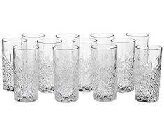 UTOPIA p52800 zeitloses Vintage Longdrinkglas, 15,75 oz, 45 cl (12 Stück)