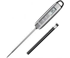 Habor Grillthermometer Fleischthermometer Steakthermometer Küchenthermometer Milchthermometer Kerntemperatur Thermometer Lange Probe, mit 5 Sekunden Instant Read-Out für Küche, Grill, BBQ, Essen.