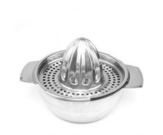 UHAoo Edelstahl manueller Juicer Frucht Zitronenpresse mit Schüssel Entsafter Sieb