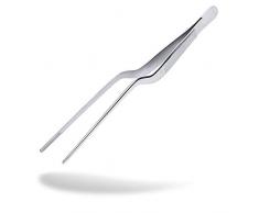 Kerafactum Grätenpinzette Profi Pinzette für Fisch Gräten Fischgräten Kochpinzette I für die Küche I Grätenzange Fischpinzette aus Edelstahl