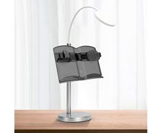 KELE Multifunktion Desktop Kochbuch Kochbuchständer Inhaber, Mit LED-leuchten Leseständer Easy Erwachsenen Student Ipad Restaurants Notebook Laptop ständertablette-B