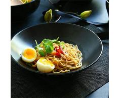 Canju Geschirr/Besteck/Outdoor/Camping Geschirr Keramiksteak Nudelteller Obstsalatschale Frühstücksteller Praktischer runder Teller Kreativer handgemalter Teller Backofen Mikrowellengeeignet 8,