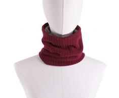 Outdoor Winter Verdicken Warme Fleece Halswärmer Radfahren Schals Männer Bufanda Ski Klettern Hals Schal Gestrickt Ring Schals Kragen, Wein