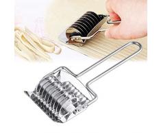 Naisicatar Teigschneider aus Edelstahl, manuelle Nudelmaschine / Küchenwerkzeug zur Herstellung von Pasta / Spaghetti