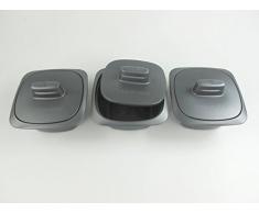 TUPPERWARE UltraPro 500ml große Auflaufförmchen (3) grau Gartöpfchen Ultra Pro