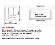 ORGA-BOX® Besteckeinsatz 367 x 474 mm für Blum Tandembox + ModernBox