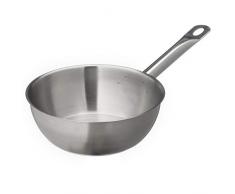 METRO Professional Sauteuse | Edelstahl | Induktion | Schüttrand | Backofenfest bis 240 °C | spülmaschinenfest | Sandwichboden | Topf | Kasserolle | Stieltopf | gewerblicher Einsatz (Ø 20 cm)