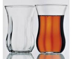 Pasabahce Grosse Türkische Teegläser, Orientalisches Teeglas 6 Stück, Galata 42611