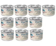 Gastro-Bedarf-Gutheil 10 x Sicherheitsbrennpaste je Dose 200 g Qualitätsprodukt Fire Paste Brennpaste Brenngel Brenndauer ca. 2,5 Std. für Chafing Dish Speisewärmer Warmhaltebehälter Rechaud