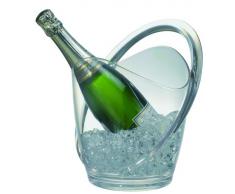 APS 36055 Wein-/Sektkühler, Kunststoff, Transparent, 28 x 28 x 30 cm