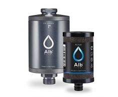 Alb Filter® Active Trinkwasser-Filter reduziert Schadstoffe, Schwermetalle, Mikro-Plastik. Made in Germany Titan