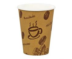 400 Stk. Kaffeebecher Premium, Coffee To Go, Pappe Beschichtet, 8oz., 200 ml, Hitzebeständig, Recyclingfähig