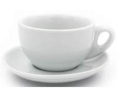 Nuova Point Lattetassen, Lattetasse PALERMO B108, B 108 weiß 6 Stück O/U