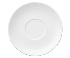 Thomas Sunny Day Untertasse für Cappuccinotasse / Jumbotasse, Porzellan, ROK-Weiß, Spülmaschinenfest, 16.5 cm, 14671