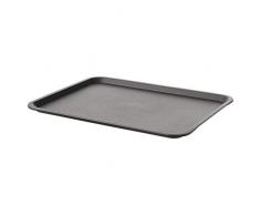 Ikea Tillgang Serviertablett aus Kunststoff, 37 x 29 cm, grau, 5 Stück