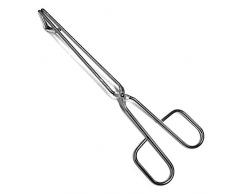 HAC24 2er Set XXL Edelstahl Servierzange 30 cm Bratwurstzange Lang Grillzange BBQ Grill Zange Bratzange Kochzange Grillgutwender