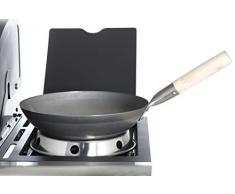 Original chinesische Wokpfanne, Ø 30 cm und Edelstahl-Wok-Ring (Wok, China-Wok, Stahl-Wok, Asia-Wok)