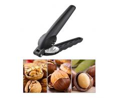Kastanienöffner, tragbarer Kastanienschneider, Werkzeugöffner, Walnussöffner, Multifunktions-Nussknacker, Edelstahl, Küchenwerkzeuge für Zuhause Schwarz