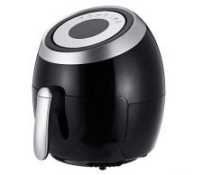 ANGANG Elektrische Fritteuse mit Korb, 5,5 l, multifunktional, gesund, rauchlos, für Induktionsherd, LED-Touchscreen, Antihaftbeschichtung, Pfanne