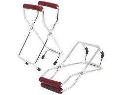 com-four® 2x Glasheber für heiße Einkochgläser und Einmachgläser - für Sturzgläser jeglicher Größe - ideale Hilfe beim Einmachen - verchromt (Glasheber 19 cm - 02 Stück)