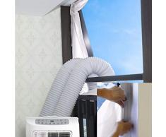 Haushaltsgeräte Fensterabdichtung für Mobile Klimageräte/Klimaanlagen/Wäschetrockner/Ablufttrockner/Hot Air Stop zum Anbringen an Fenster, Dachfenster, Flügelfenster/Klimaanlage 500cm