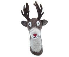 feelz - Filztier Tier-Eierwärmer Hirsch aus Filz Handarbeit Geschenk Mann Vater gefilzte Tierfigur - Fairtrade