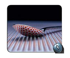 Mausepad Silberner Löffel Besonders Angefertigt Mausunterlage Rechteckige Mausunterlage Gaming Mouse Mat 22x18cm