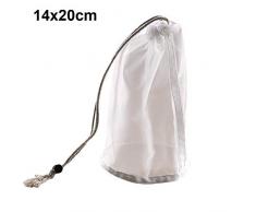 TXYFYP Mutter Milch - Nylon Passiermaschinen Brau Tasche Wiederverwendbar Fein Filter Netz Beutel Mit Kordelzug Verschluss für Mutter Milch Kaffee Saft Show, 14x20cm