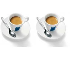 2 X Lavazza Espresso Tassen und Untertassen -Kapazität cc 75, height mm 58