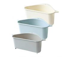 Wankd Faltbares sieb, 3 Stück Waschbecken Filterablage Dreieck-Lagerregal - Seiher Sieb Set Klappbar Abtropfsieb über die Spüle Vegtable/Obst Küche Sieb Teesieb mit ausziehbaren Griffen