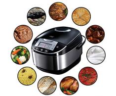 Russell Hobbs Multicooker 5,0l (digitales Display + Timer), 11 Kochprogramme (Schongarer, Dampfgarer, Slow Cooker, Reiskocher, Joghurtbereiter etc.), Anti-Kondensations-Deckel, Cook@Home 21850-56