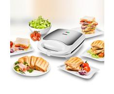 Unold 48480 Sandwich Maker Quadro für 4 Toasts gleichzeitig, Antihaft-Beschichtung, Wärmeisolierung, automatische Temperaturregelung, 1.100 Watt, weiß/Edelstahl, Plastik, 4 kilograms
