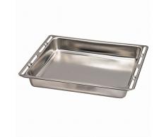 Xavax Bräter- und Auflaufblech zur Zubereitung von Braten, Breite 42.5 cm, Höhe 6.5 cm, Fassungsvermögen 8 Liter, Edelstahl, Silber